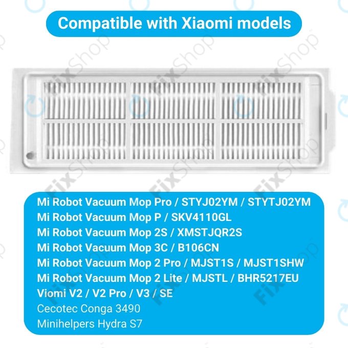 Xiaomi Mi Robot Vacuum Mop Pro (P), 2 Lite, 2 Pro, 2S, 3C, Viomi V2 Pro, V3, SE - Filtru HEPA (2buc)