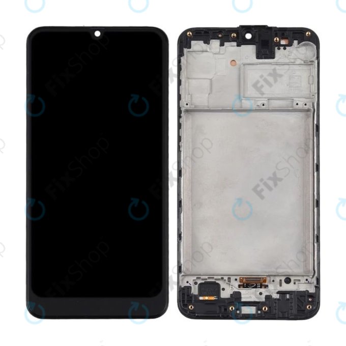 Samsung Galaxy M31 M315F - Ecran LCD + Sticlă Tactilă + Ramă (Space Black) TFT
