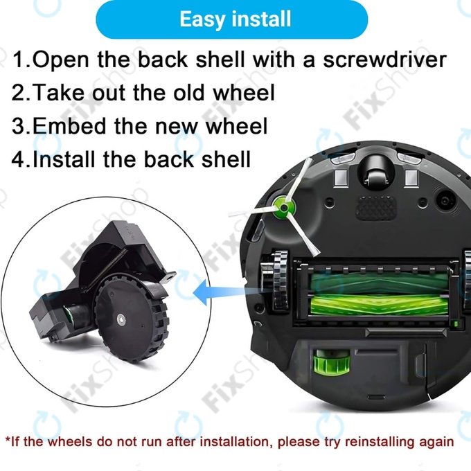 iRobot Roomba e-series, i-series, j-series - Roată cu Motor (Stânga)