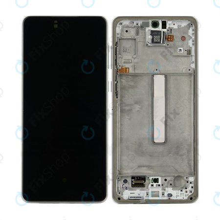Samsung Galaxy A73 A736 - Ecran LCD + Sticlă Tactilă + Ramă (White) TFT