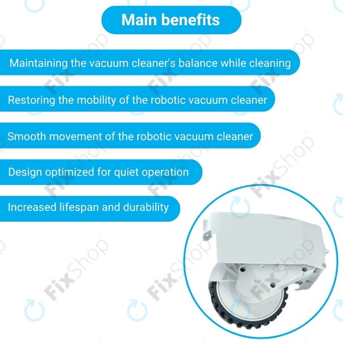 Roidmi EVE Plus - Roată cu Motor (Stânga) (Alb)