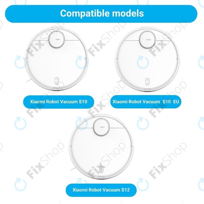 Set de piese de schimb pentru Xiaomi Robot Vacuum S10, S10 EU, S12 (2x Perii principale, 4x Filtre, 4x Perii laterale, 4x Lavete de mop)
