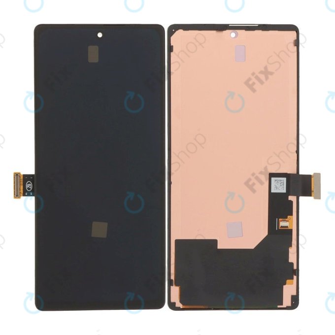 Ecran OLED pentru Google Pixel 6, Black, Sticlă tactilă cu ramă