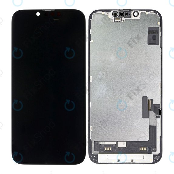 Ecran In-Cell FHD pentru iPhone 14, Sticlă tactilă cu ramă, FixPremium