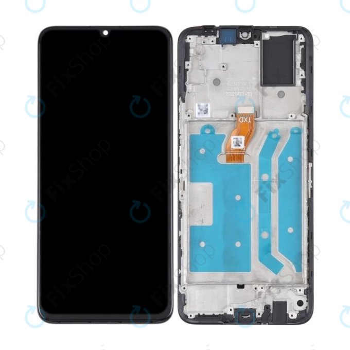 Honor X7 CMA-LX2 - Ecran LCD + Sticlă Tactilă + Ramă (Midnight Black) TFT