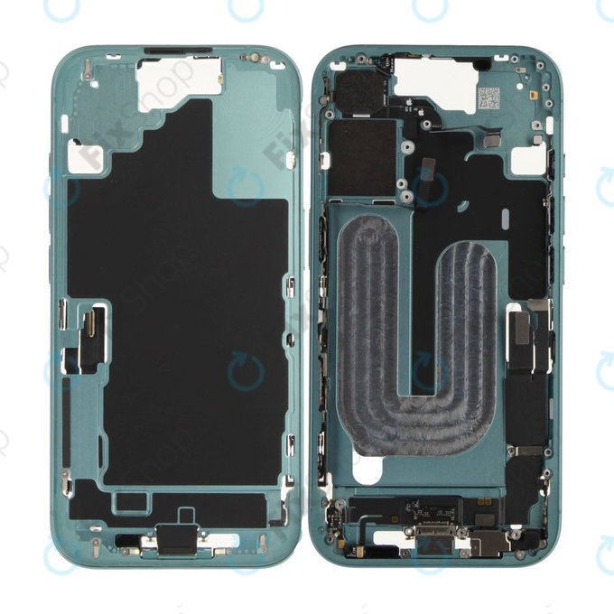 Ramă Mijlocie cu Baterie iPhone 16 | Green | ZD076-00683 | Genuine Apple
