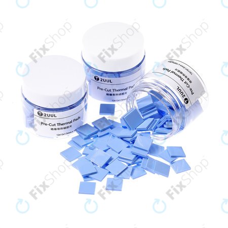 2UUL - Set de tampoane de protecție din silicon - 12 x 12 x 1.5mm (100buc)