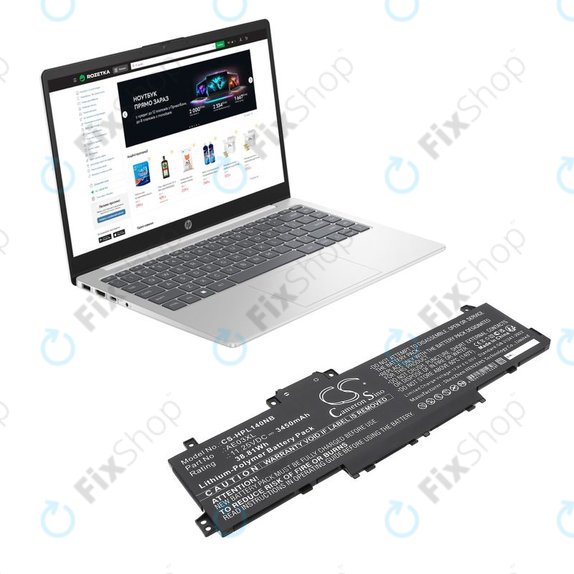 Baterie pentru HP 14, 15, 3450mAh, Li-Pol, 11.25V, AE03XL, HQ