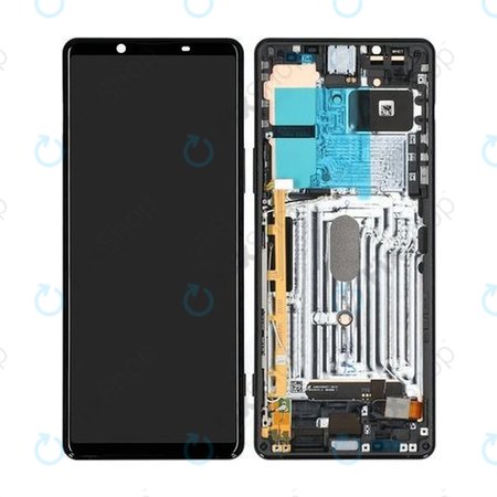 Sony Xperia 1 II - Ecran LCD + Sticlă Tactilă + Ramă (Black) - A5019821A Genuine Service Pack