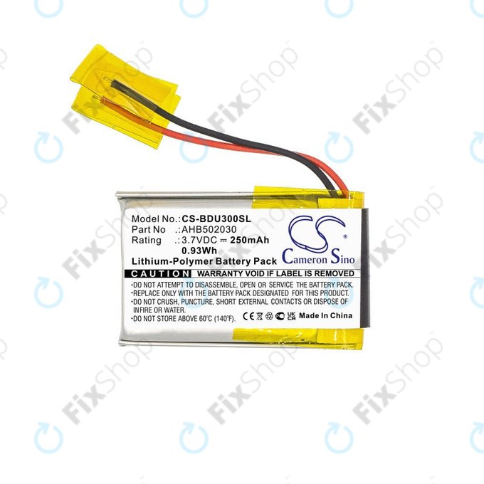 Baterie pentru Bosch Bdu3xx, Bosch Intuvia Display, 250mAh, Li-Pol, 3.7V, 502030, HQ