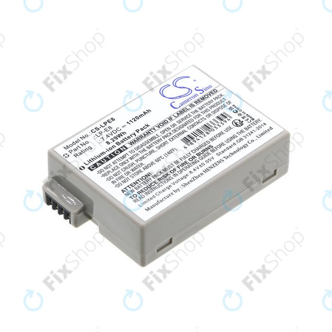 Baterie pentru Canon EOS 550D, 600D, LP-E8, Li-ion, 7.4V, 1120mAh, HQ