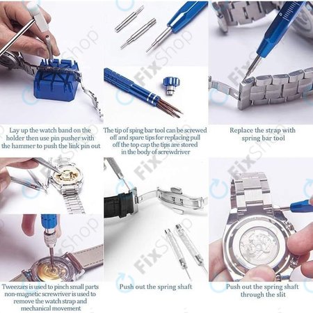 Set de unelte pentru repararea ceasurilor - 185buc