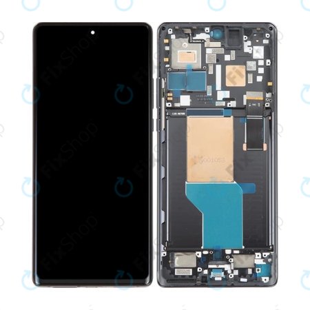 Motorola Edge 30 Ultra XT2241 - Ecran LCD + Sticlă Tactilă + Ramă (Interstellar Black) TFT