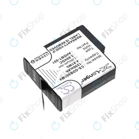 Baterie pentru Gopro Hero 8, Hero 6, 1250mAh, Li-Ion, 3.85V, AHDBT-501, HQ