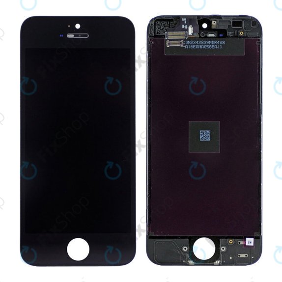 Ecran pentru iPhone 5, Black, Sticlă tactilă cu ramă