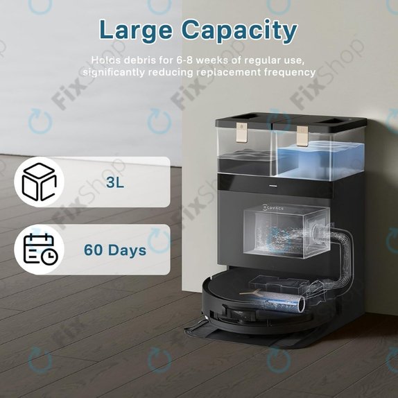 Sac de praf, 4 buc. pentru Ecovacs Deebot T30c, T50-series, T80-series, X8-series, X9 Pro-series