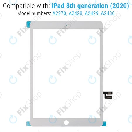 Apple iPad (8th Gen 2020) - Sticlă Tactilă (White)