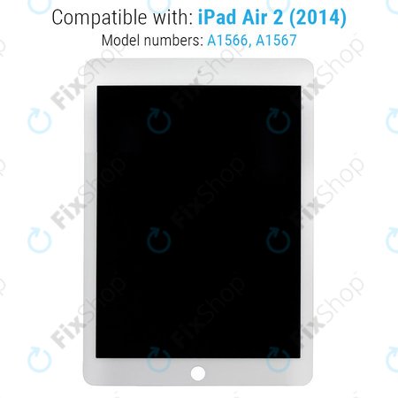 Apple iPad Air 2 - Ecran LCD + Sticlă Tactilă (White) Refurbished