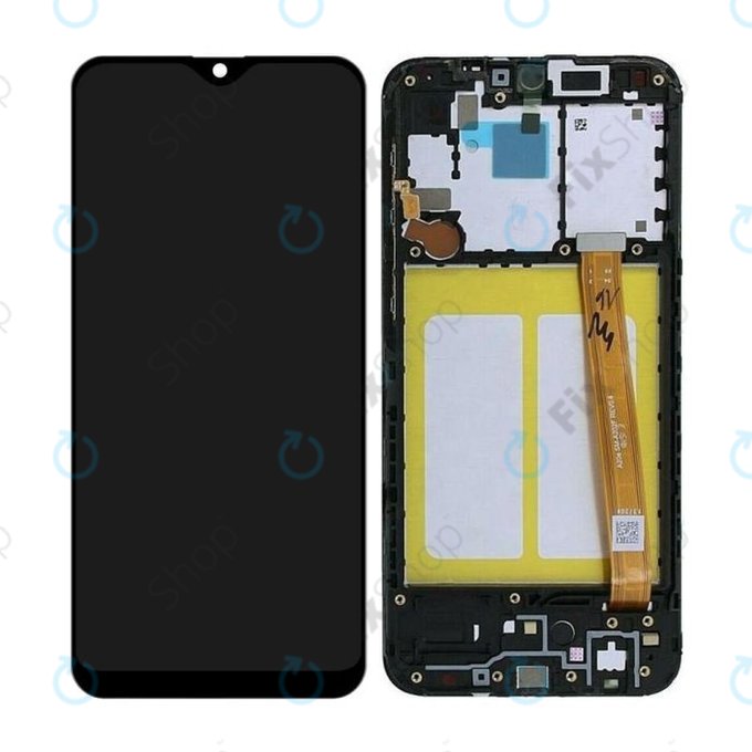 Samsung Galaxy A20e A202F - Ecran LCD + Sticlă Tactilă + Ramă (Black) TFT