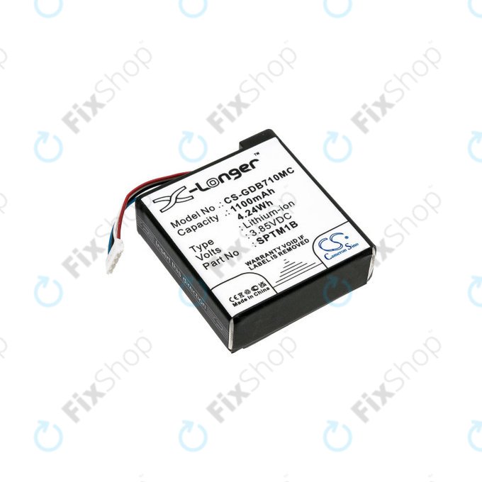 Baterie pentru Gopro Hero 7 Silver, White, 1100mAh, Li-Ion, 3.85V, SPTM1B, HQ