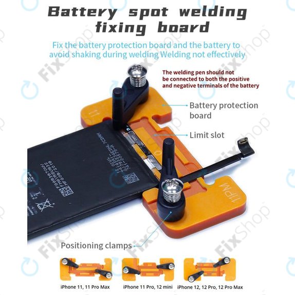 QianLi Macaron - Set micropunct de sudura pentru repararea bateriei Flex (iPhone 11 - 12 Pro Max)