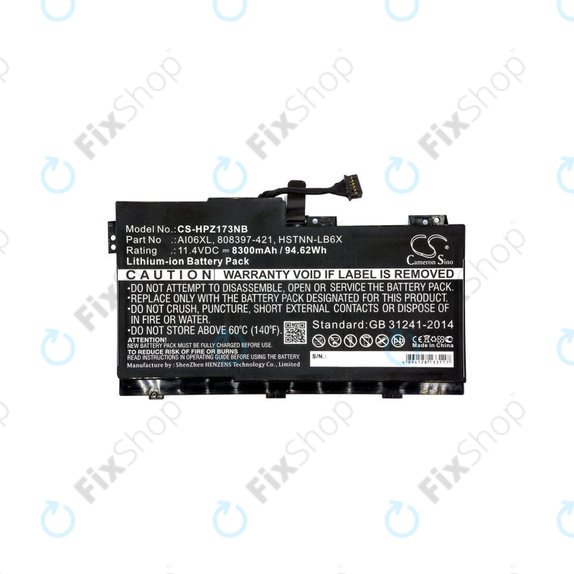 Baterie pentru HP Zbook 17 G3, 8300mAh, Li-Ion, 11.4V, AI06XL, HQ
