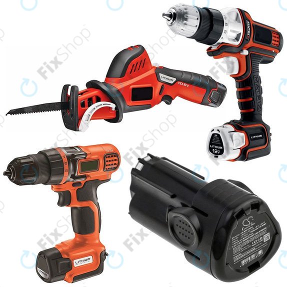 Baterie pentru Black & Decker EGBL108, BDCDMT112, 2500mAh, Li-Ion, 12V, LBXR12, BL1310, BL1510, LB12, HQ