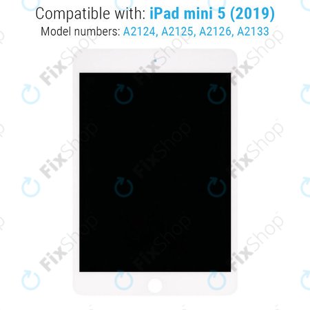 Apple iPad Mini 5 - Ecran LCD + Sticlă Tactilă (White) Refurbished