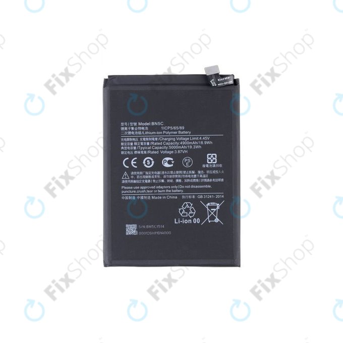 Xiaomi Poco M4 Pro 5G 21091116AG - Baterie BN5C 5000mAh - MZB0BGVIN, 460200008V1Y Genuine Service Pack