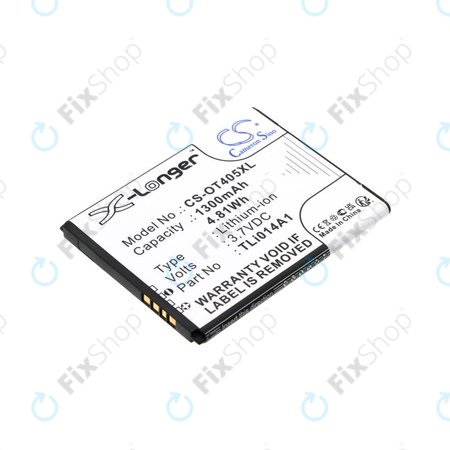 Baterie pentru Alcatel OneTouch Evolve, 1300mAh, Li-Ion, 3.7V, TLi014A1, HQ