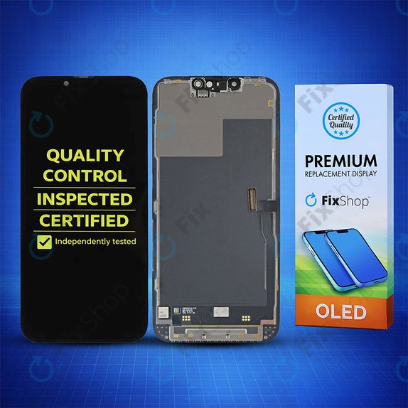 Ecran Hard OLED pentru iPhone 13 Pro, Sticlă tactilă cu ramă, FixPremium