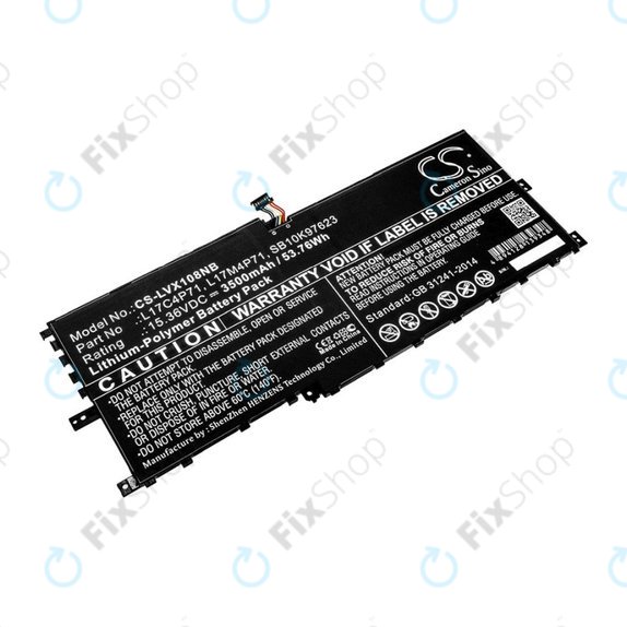 Baterie pentru Lenovo ThinkPad X1 Yoga 2018, 3500mAh, Li-Pol, 15.36V, L17C4P71, HQ