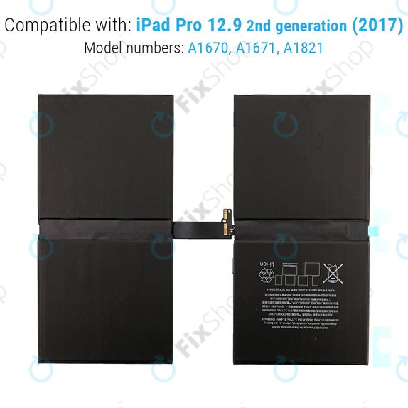 Baterie pentru iPad Pro 12.9" (2nd Gen 2017), 10891mAh