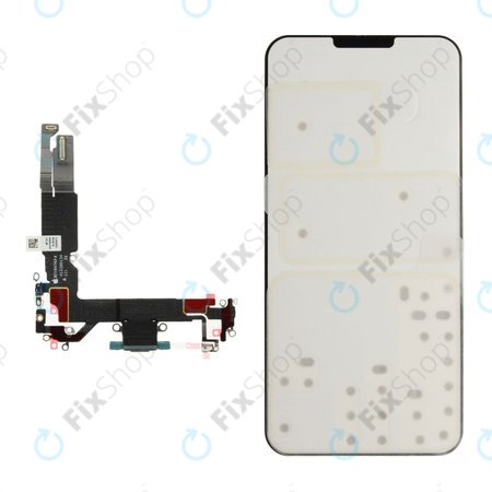 Conector de Încărcare + Cablu Flex pentru iPhone 16 | Green | 923-11226 | Genuine Apple