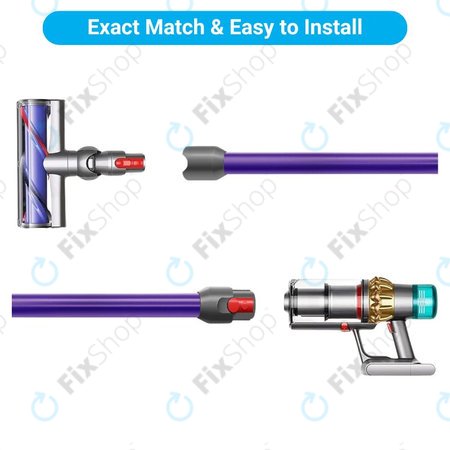 Dyson V12 - Tija de aspirare (Violet)