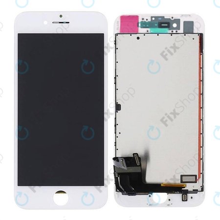 Apple iPhone 8, SE (2020), SE (2022) - Ecran LCD + Sticlă Tactilă + Ramă (White) TFT