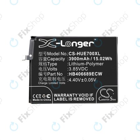 Baterie pentru Huawei Y7, 3900mAh, Li-Pol, 3.85V, HB406689ECW, HQ