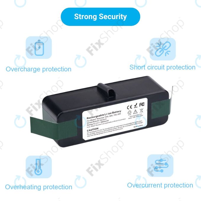 iRobot Roomba 600, 800, 900-series - Baterie 4502233, 4374392, 2130LI Li-Ion 14.8V 5800mAh