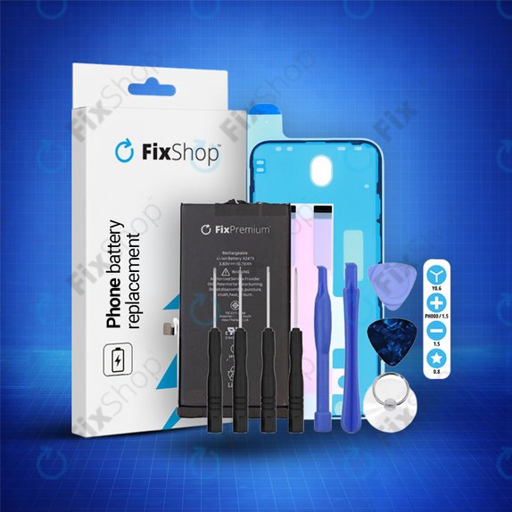 Baterie pentru iPhone 12, 12 Pro, 2815mAh, Adeziv (Adhesive), Unelte, FixPremium