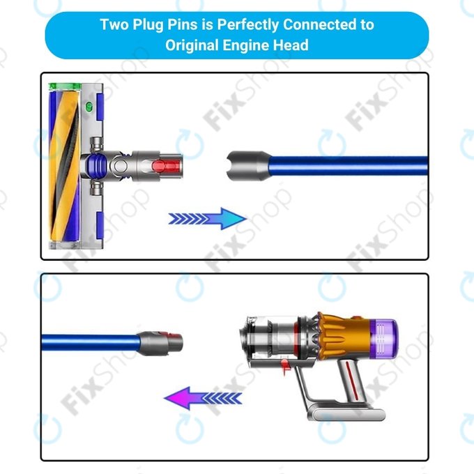 Dyson V12 - Tija de aspirare (Albastru)