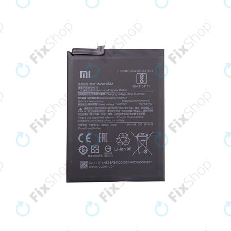 Xiaomi Redmi Note 9 Pro - Baterie BN53 5020mAh - 46020000181G Genuine Service Pack
