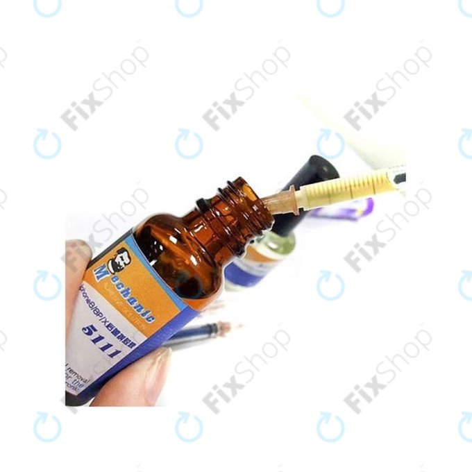 Mechanic 5111 - Remover de adezive pentru sticle spate pentru (iPhone 8 - 14 Pro Max) - 20ml