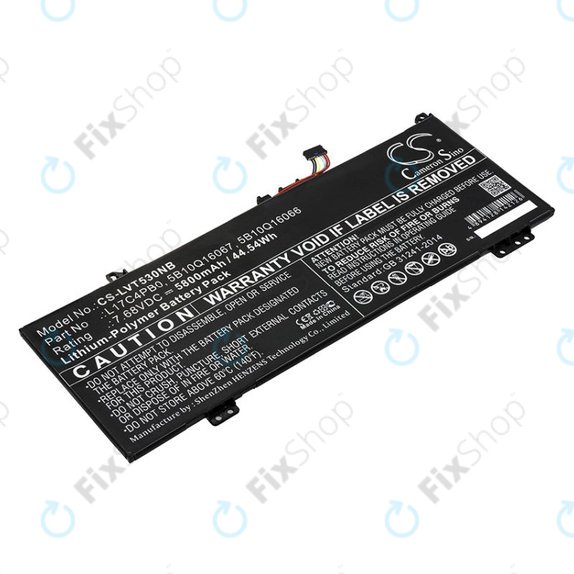 Baterie pentru Lenovo Air 14, Flex 6, Ideapad 530, Yoga 530, 5800mAh, Li-Pol, 7.68V, L17C4PB0, HQ
