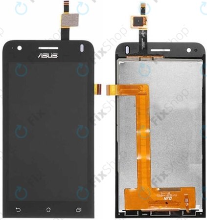 Asus Zenfone C ZC451CG - Ecran LCD + Sticlă Tactilă + Ramă (Black) TFT