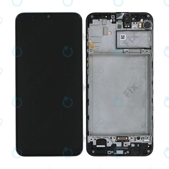 Samsung Galaxy M21 M215F - Ecran LCD + Sticlă Tactilă + Ramă (Black) - GH82-22509A, GH82-22836A, GH82-21266A, GH82-21265A Genuine Service Pack