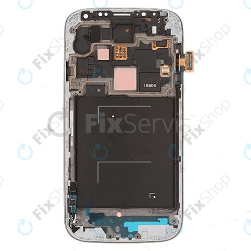 Samsung Galaxy S4 i9505 - Ecran LCD + Sticlă Tactilă + Ramă (White Frost) OLED