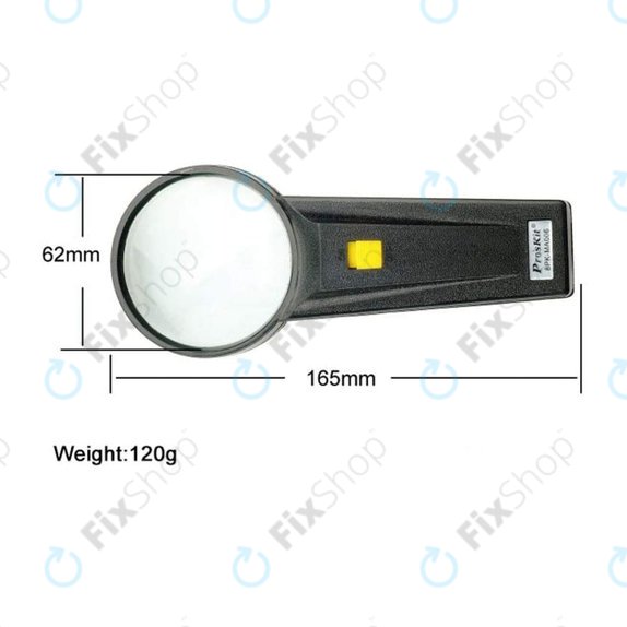 Pro'sKit 8PK-MA006 - Lupa Profi cu iluminare (mărire 4x)