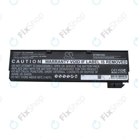 Baterie pentru Lenovo ThinkPad X240, X250, X260, S440, T440, T550, T560, 4400mAh, Li-Ion, 11.1V, 45N1132, HQ