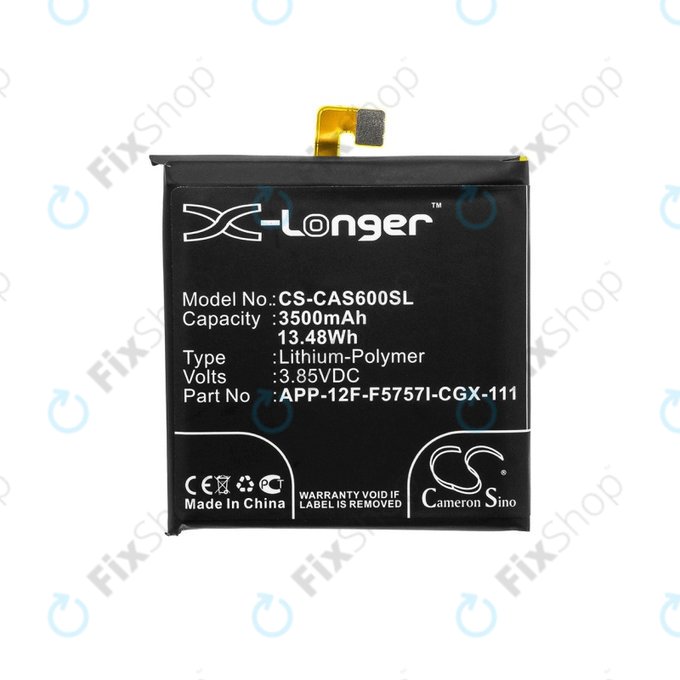 Baterie pentru Caterpillar CAT S60, 3500mAh, Li-Pol, 3.85 V, APP-12F-F5757I-CGX-111, HQ