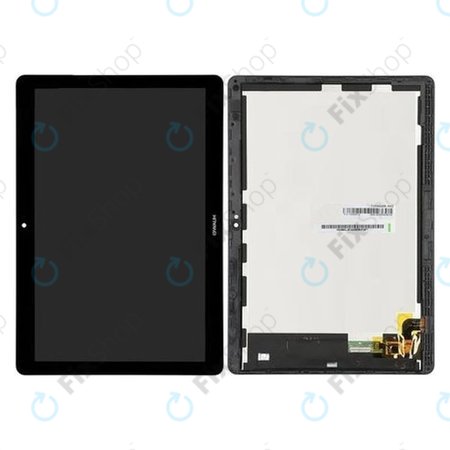 Huawei MediaPad T3 10 - Ecran LCD + Sticlă Tactilă + Ramă (Space Grey) - 02351SYF, 02351JGD, 02351JGC Genuine Service Pack